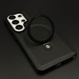 Leather Texture MagSafe Mobile Case Cover for Samsung Galaxy S26 Ultra