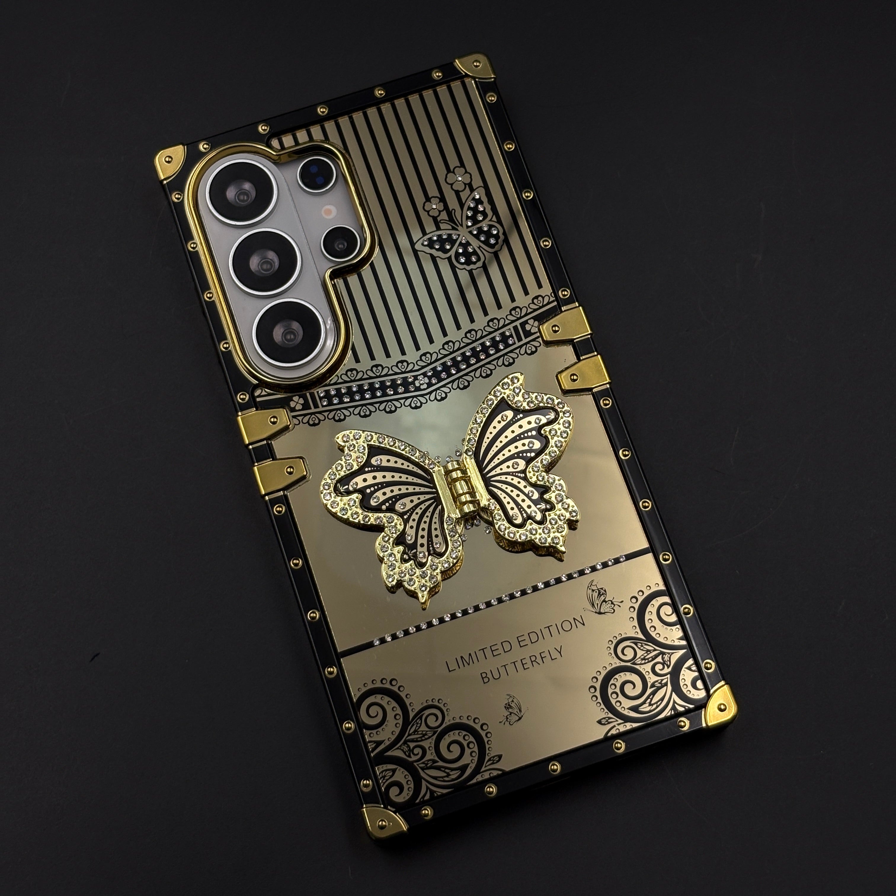 Limited Edition Butterfly Square Trunk Mobile Case Cover for Samsung Galaxy S26 Ultra