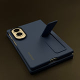 Silk-Feel Silicone Kickstand Case for Samsung Galaxy Z Fold 8