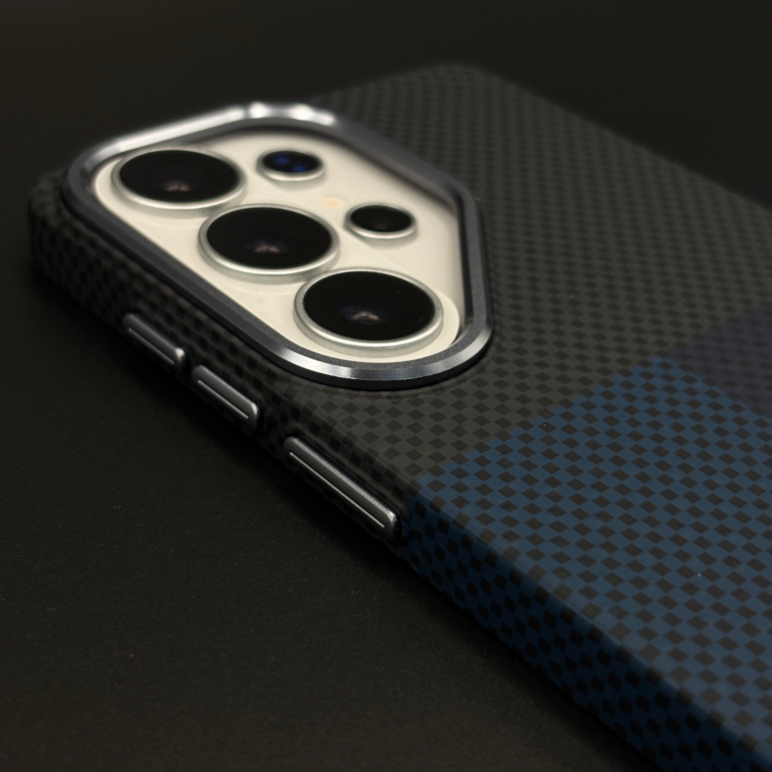 Carbon Fibre Colour Block Hidden MagSafe Mobile Case Cover for Samsung Galaxy S26 Ultra