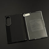 Dual Tone Carbon Fiber Hinge Protection Case for Samsung Galaxy Z Fold 8 | Front Screen Protector