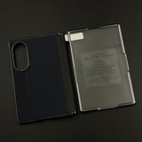 Dual Tone Carbon Fiber Hinge Protection Case for Samsung Galaxy Z Fold 8 | Front Screen Protector