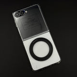 Premium Transparent Case with 360° Rotating Kickstand for Samsung Galaxy Z Flip 7 | No-Yellowing | Sleek Fit