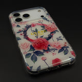Floral Print GS Brand MagSafe Transparent Mobile Case Cover for iPhone 17 Series
