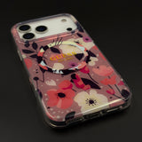 Floral Print GS Brand MagSafe Transparent Mobile Case Cover for iPhone 17 Series