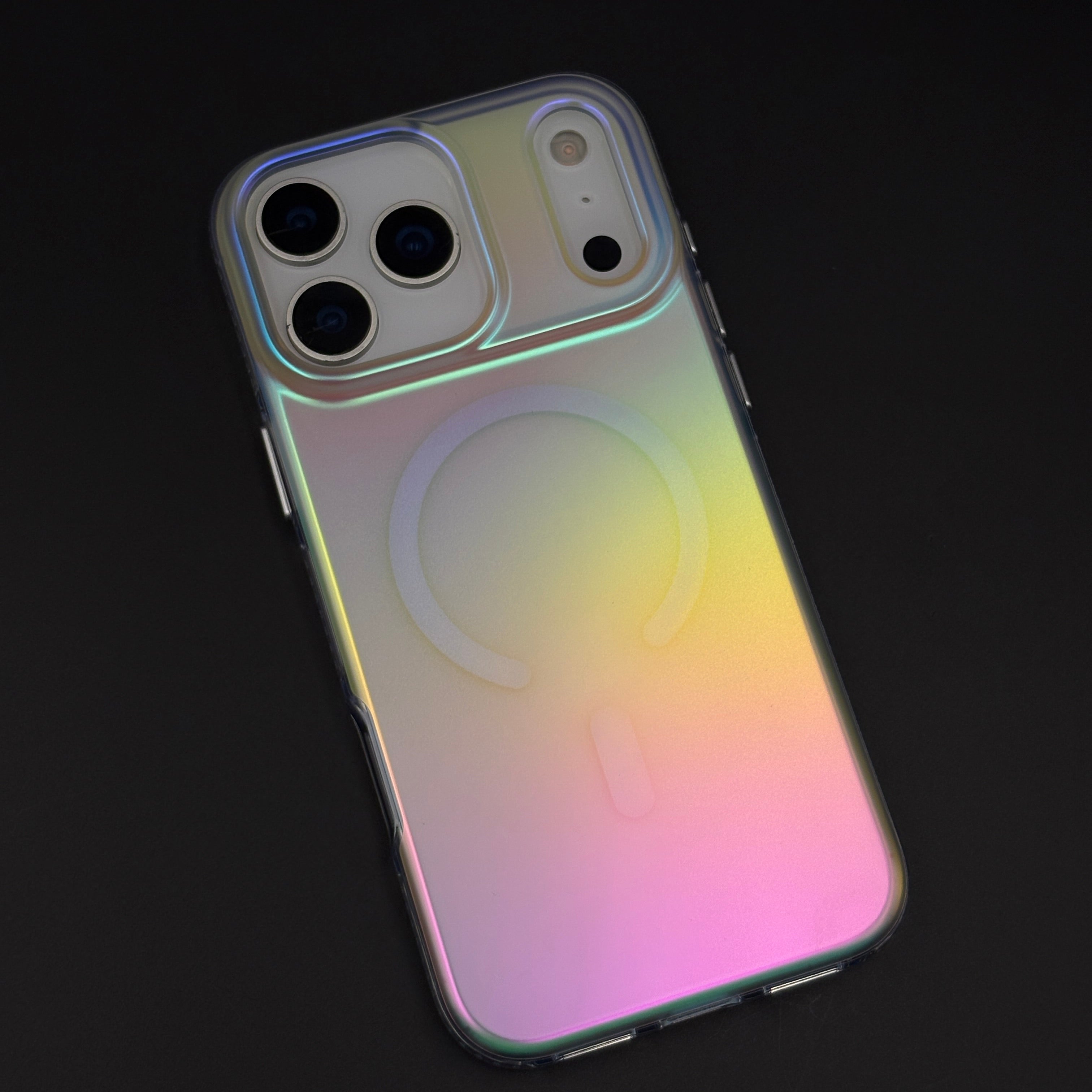 Holographic Aurora MagSafe Mobile Case Cover for iPhone 17 Series