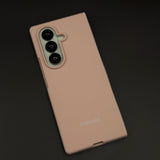 Silicone Phone Case Cover with Silk Feel for Samsung Galaxy Z Fold 7 | Velvet Inner Lining