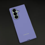 Silicone Phone Case Cover with Silk Feel for Samsung Galaxy Z Fold 7 | Velvet Inner Lining