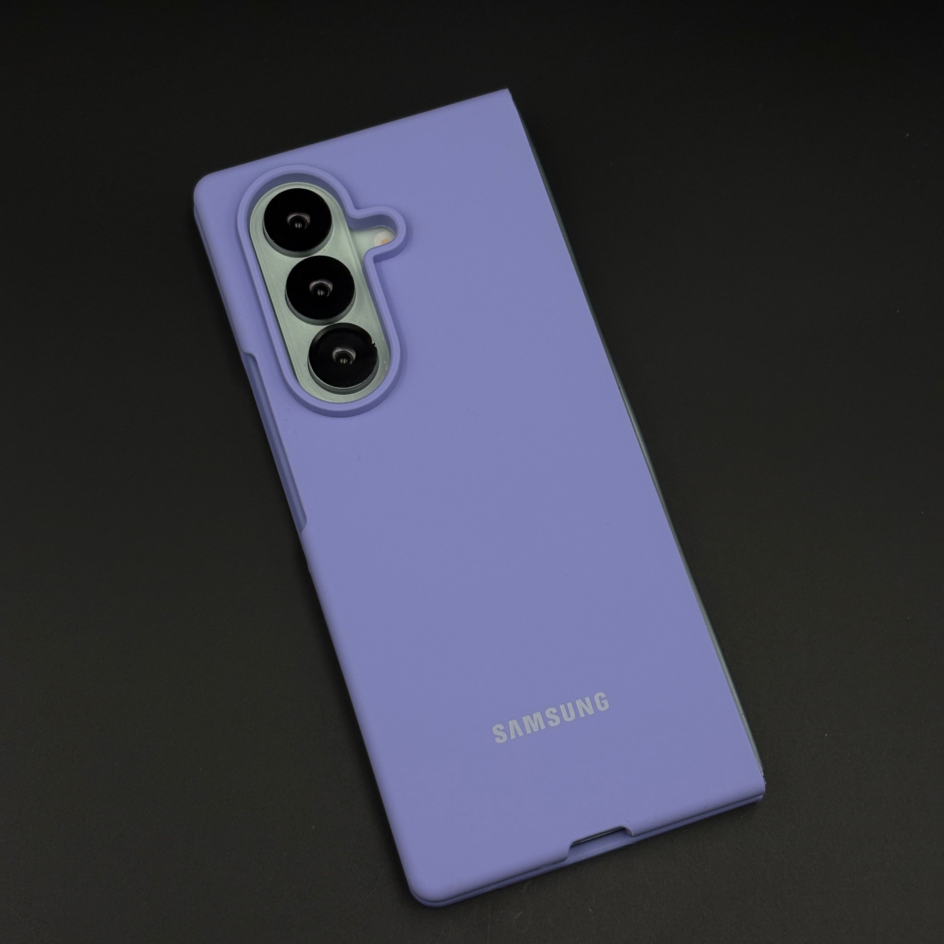 Silicone Phone Case Cover with Silk Feel for Samsung Galaxy Z Fold 7 | Velvet Inner Lining