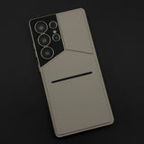 Leather Cardholder Kickstand Case for Samsung Galaxy S25 Ultra | Enhanced Camera Guard | Luxury Edition