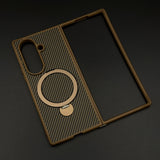 Carbon Fiber MagSafe Case for Samsung Galaxy Z Fold 6 | Rotating Ring Stand | Ultra Slim & Magnetic