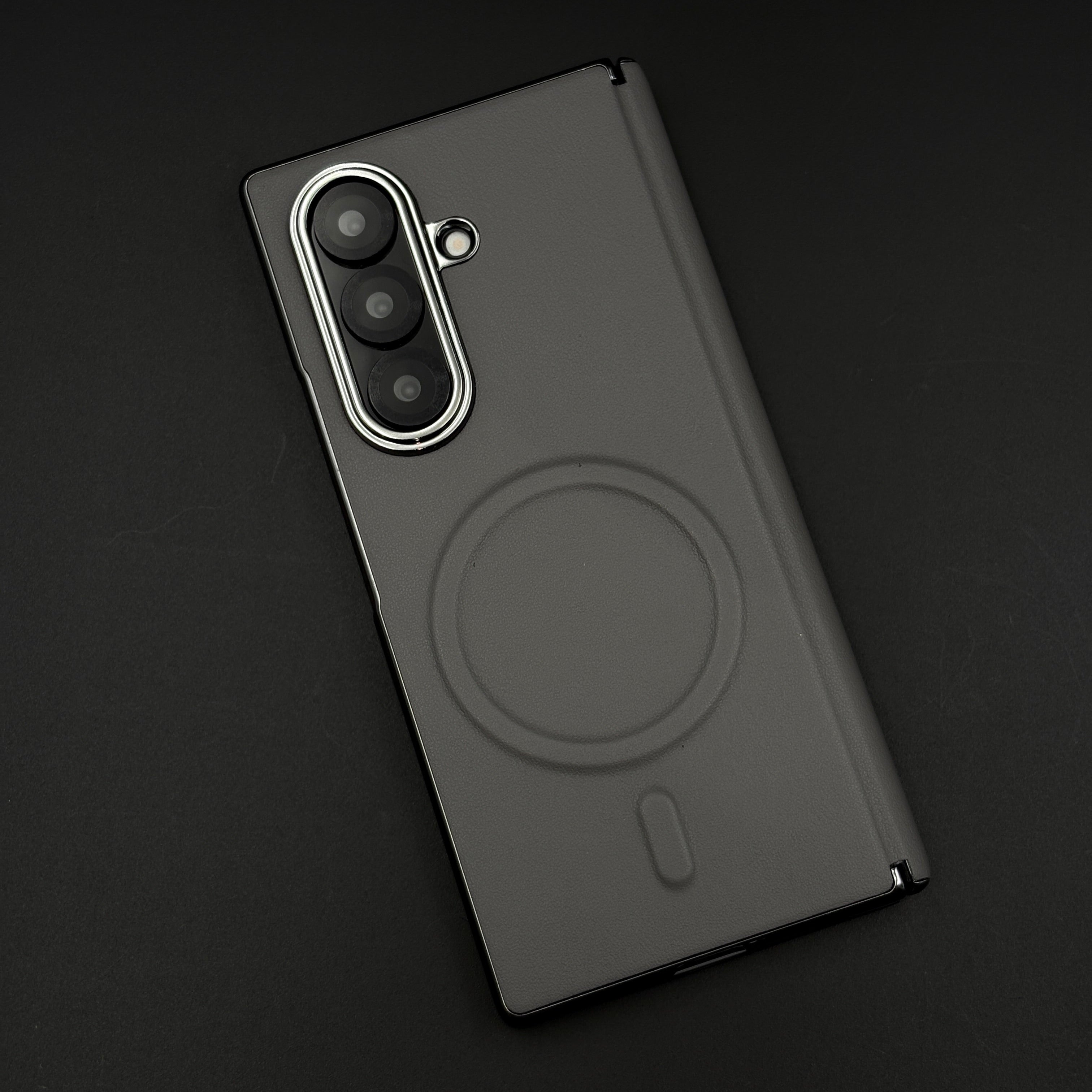 Leather MagSafe Case Hinge Protection for Samsung Galaxy Z Fold 6 | Front Screen Glass