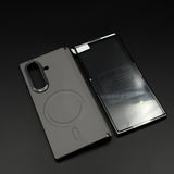 Leather MagSafe Case Hinge Protection for Samsung Galaxy Z Fold 6 | Front Screen Glass