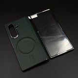 Leather MagSafe Case Hinge Protection for Samsung Galaxy Z Fold 6 | Front Screen Glass