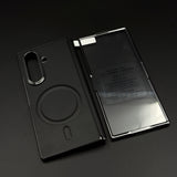 Leather MagSafe Case Hinge Protection for Samsung Galaxy Z Fold 6 | Front Screen Glass
