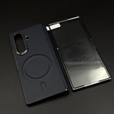 Leather MagSafe Case Hinge Protection for Samsung Galaxy Z Fold 6 | Front Screen Glass