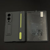 Matte Phone Case Cover with Pen & Holder for Samsung Galaxy Z Fold 8 | Kickstand | Hinge & Front Screen Protection
