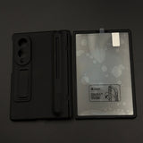 Matte Phone Case Cover with Pen & Holder for Samsung Galaxy Z Fold 8 | Kickstand | Hinge & Front Screen Protection