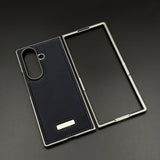 Stitch Leather Case Hidden MagSafe for Samsung Galaxy Z Fold 6