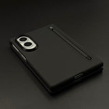 Silk-Touch Silicone Slim Case for Samsung Galaxy Z Fold 8 with Built-In Pen Holder & Stylus Pen