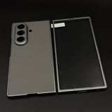 Matte Leather Shield Mobile Case Cover with Front Screen Protector for Samsung Galaxy Z Fold 7