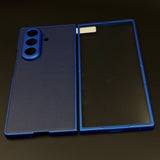 Matte Leather Shield Mobile Case Cover with Front Screen Protector for Samsung Galaxy Z Fold 7