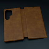 Flip Leather Case with Cardholder & Kickstand for Samsung Galaxy S25 Ultra
