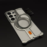 Frameless Metal MagSafe Ring Stand Mobile Case Cover for Samsung Galaxy S26 Ultra