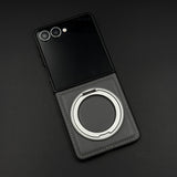 Stitch Leather Series MagSafe Case for Samsung Galaxy Z Flip 7 | 360° Rotating Metal Stand