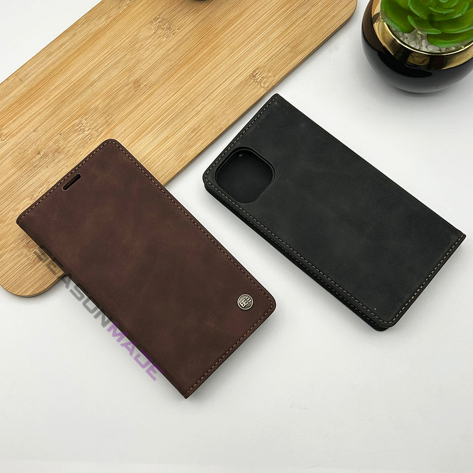iPhone 15 Series PU Leather Flip Case Cover