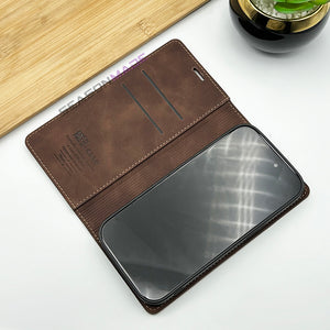 iPhone 15 Series PU Leather Flip Case Cover