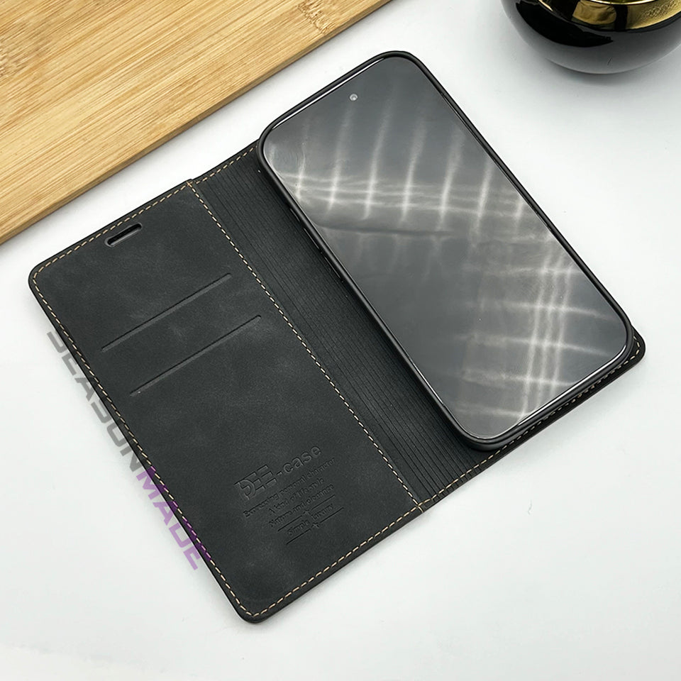 iPhone 15 Series PU Leather Flip Case Cover