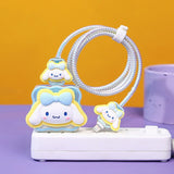 Cute Kawaii Cat Transparent Cable Protector and Adapter Case For iPhone Charger