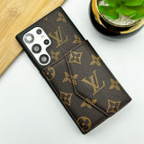 Samsung Galaxy S23 Ultra Luxury Brown Wallet Case Cover Clearance Sale
