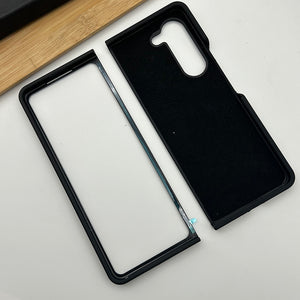Samsung Galaxy Z Fold 5 Silk Hard Shell Case Cover Black