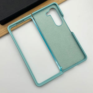 Samsung Galaxy Z Fold 5 Silk Hard Shell Case Cover Blue