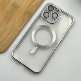 iPhone 15 Series Luxury Magsafe Magnetic Transparent Phone Case With Lens Protector