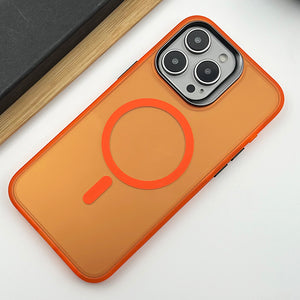iPhone 15 Series Metal Camer Frame MagSafe Case Cover