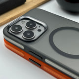 iPhone 15 Series Metal Camer Frame MagSafe Case Cover