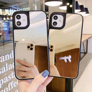 Golden Reflective Back Case for iPhone 11 & 12 Series