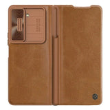 Samsung Galaxy Z Fold 4 Nillkin Qin Pro Leather Flip Case Cover With Pen Holder