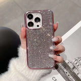 iPhone Luxury Glitter Rhinestone Diamond Side Silicone Case Cover Clearance