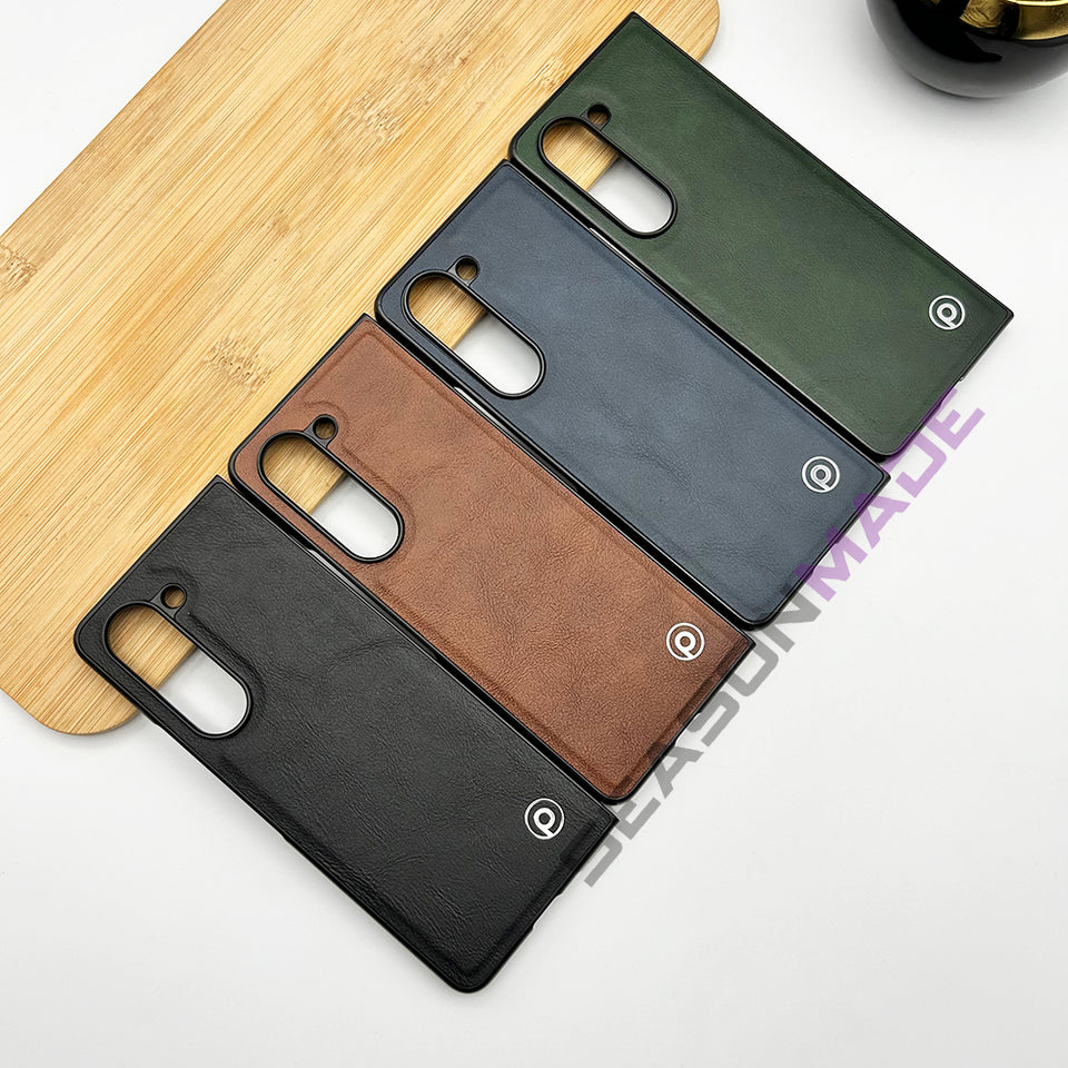 Samsung Galaxy Z Fold 5 Luxury Leather Shockproof Case Cover