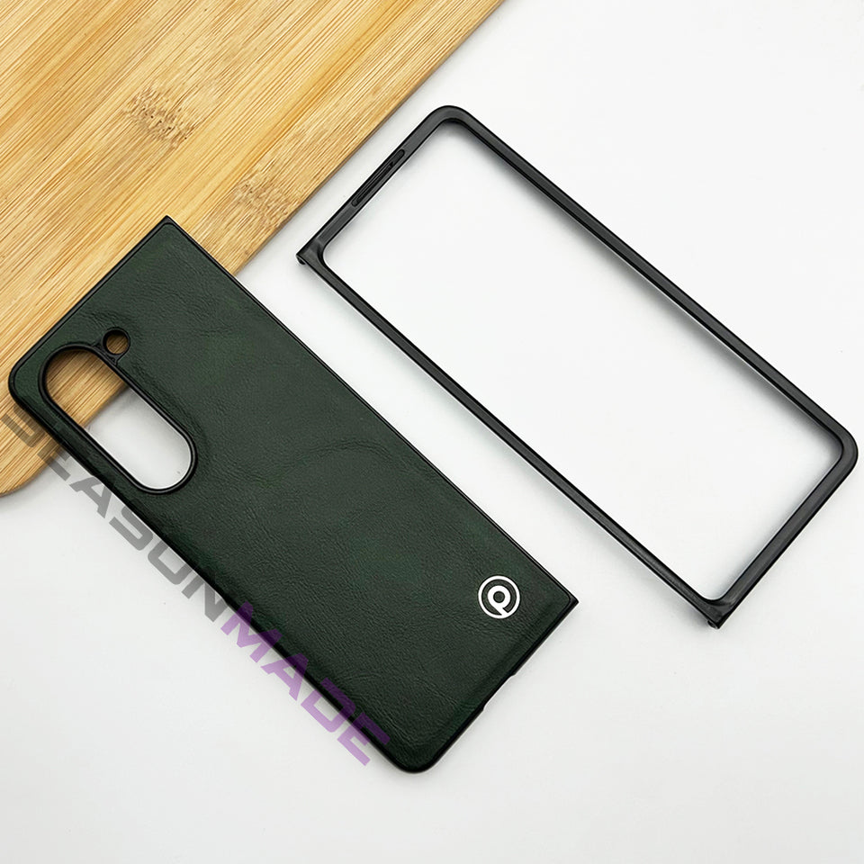 Samsung Galaxy Z Fold 5 Luxury Leather Shockproof Case Cover