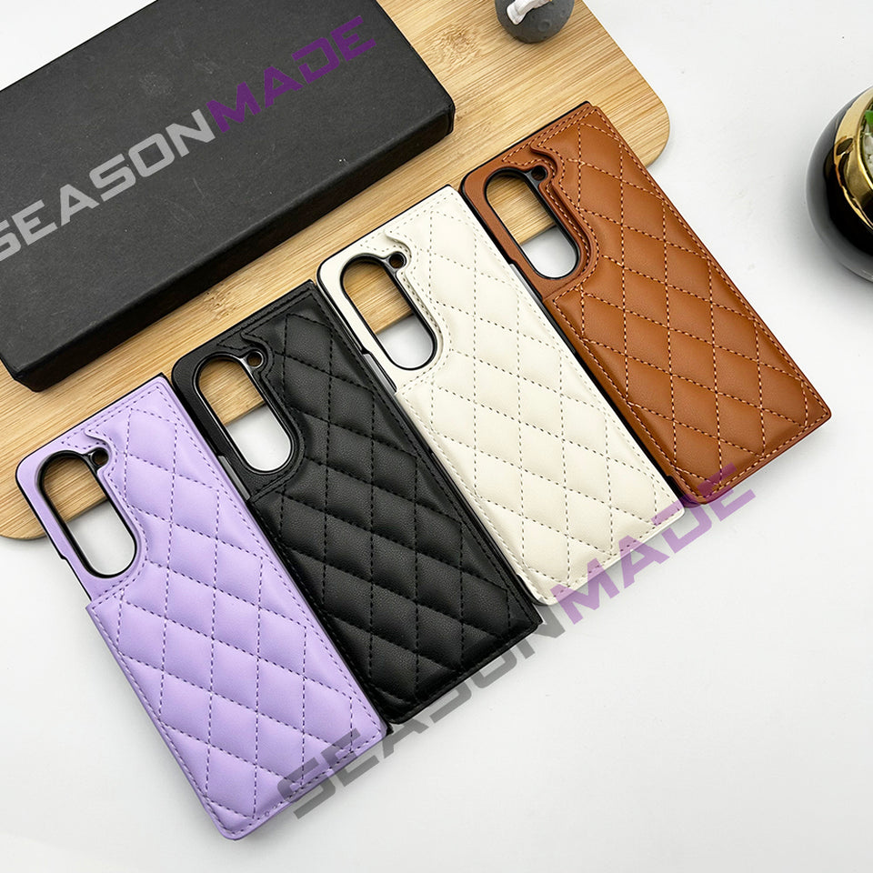 Samsung Galaxy Z Fold 5 Puffer With Cardholder Case Cover