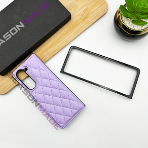 Samsung Galaxy Z Fold 5 Puffer With Cardholder Case Cover