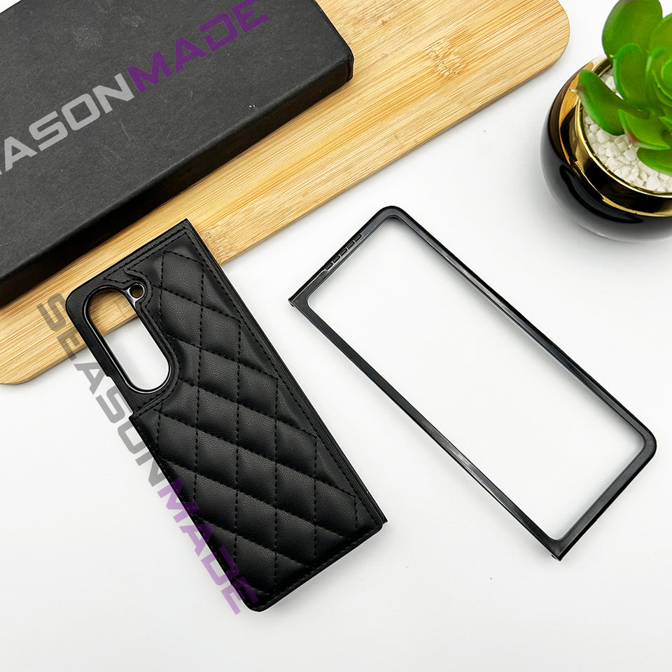 Samsung Galaxy Z Fold 5 Puffer With Cardholder Case Cover