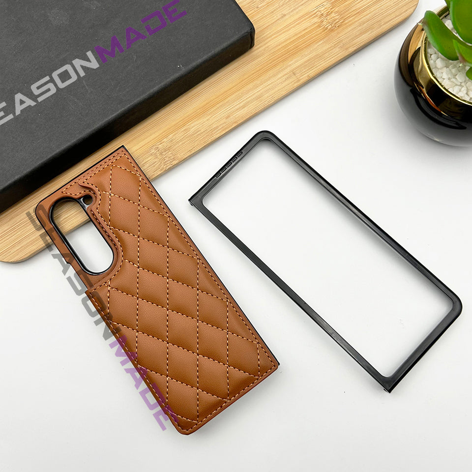 Samsung Galaxy Z Fold 5 Puffer With Cardholder Case Cover