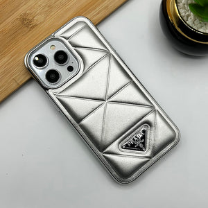 iPhone Luxury Puffer Triangular Case Cover