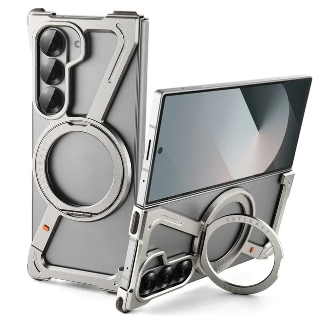 Samsung Galaxy Z Fold 6 Z Shape Aluminium Metal Rotating Kickstand Case